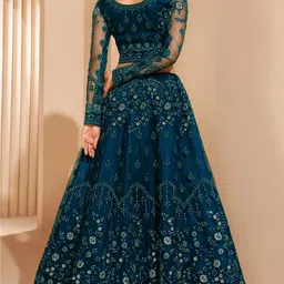 udbhav export Embroidered, Embellished Semi Stitched Lehenga Choli image 5