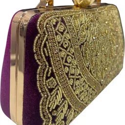 seamount Party Gold, Maroon Clutch image 5