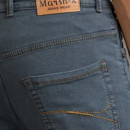 marsh-x Men Slim Mid Rise Grey Jeans image 4