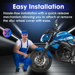 otoroys 17 Inch Set of 4 New Carbon Finish Pro Disc Wheel Cover For Suzuki Gixxer Bike Fairing Kit image 4