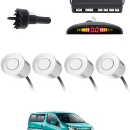 zplus 4White Parking Sensor With LED Display Increased Safety For Car-101 Safety of Passengers/Car One Alarm Kit-1774 Parking Sensor-picture-15