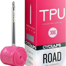 fcc racing Cyclami 30g TPU Bicycle Tube Ultra-Light Inner Tube with 65mm Valve (Pink Color) Lightweight Inner Tube For Bicycle-picture-15