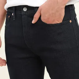 levi's 512 Men Tapered Fit Mid Rise Black Jeans image 4