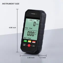 amicisense Electromagnetic Radiation Tester for Both Electric and Magnetic with LCD Display Radiation Monitor image 5