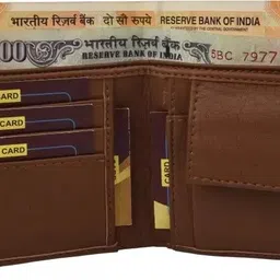 amnee Men Casual, Ethnic, Evening/Party, Formal, Trendy Tan Artificial Leather Wallet-picture-11