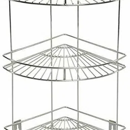 ckone global Navjot Stainless Steel Multipurpose Storge Organizer Corner Rack Shelf Stainless Steel Wall Shelf-picture-25