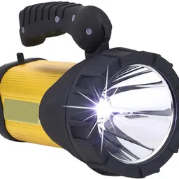 gallaxy Rechargeable Waterproof Bright Led Torch Light Laser Long Range Distance High Power Search Light Torch Emergency Light 3 hrs Torch Emergency Light image 2