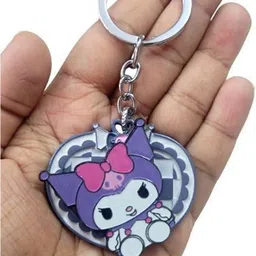 pearlish Premium Quality Kuromi 360 Degree Rotating Keychain K-1 Key Chain image 2