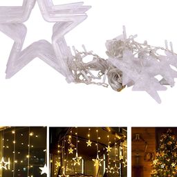 SPARK WORLD White Star-Shaped String Lights-picture-33