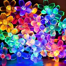 SPARK WORLD Blue & Red Silicone String Lights-picture-1