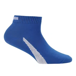 Puma Unisex Blue & White Patterned Ankle-Length Socks image 3