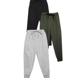 mack jonney VIMAL JONNEY Kids Pack Of 3 Mid-Rise Joggers image 1
