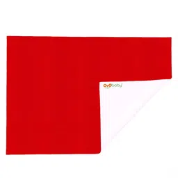 OyO Baby Infants Red 2 Pieces Water resistant Cotton Baby Bed Protector-picture-11