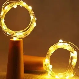 SPARK WORLD Yellow 2 Pieces Cork LED String Lights-picture-11