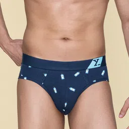 XYXX Men Pack Of 2 Printed Antimicrobial Cotton Basic Briefs XYBRF2PCKN678 image 3