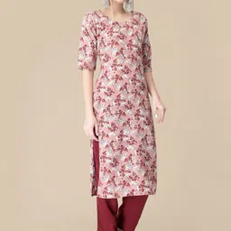 7Threads Women Ethnic Motifs Printed Regular Kurta with Trousers image 3