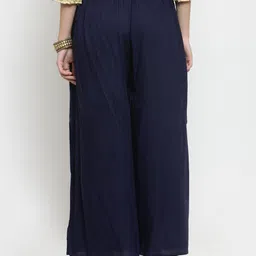 Clora Creation Women Pack of 2 Flared Palazzos image 2