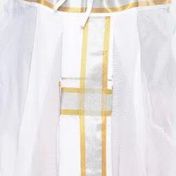 Sethukrishna Men Pack Of 2 White Solid Cotton Dhoti Pants image 5