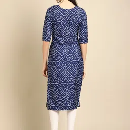 7threads 1 Stop Fashion Women Pack of 2 Ethnic Motifs Printed Crepe Kurta image 2