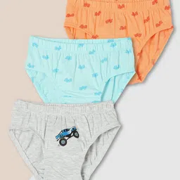 max Pack Of 3 Printed Cotton Basic Briefs 1000014025090-picture-14