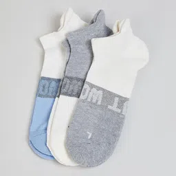 max Pack Of 3 Color Blocked  Ankle Length Socks-picture-30