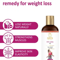 7daysnatural 7 DAYS Set Of 3 Feel Of Nature Anti-Cellulite Tones Skin Fat Loss Oil - 100ml Each image 2