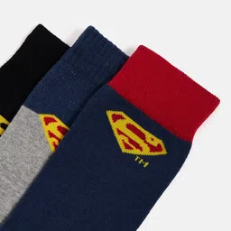 Camey Men Pack Of 3 Assorted Printed Cotton Calf-Length Socks image 5