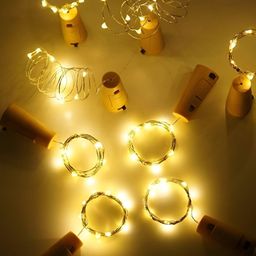 SPARK WORLD Yellow 4 Pieces Rice Shape String Lights-picture-39