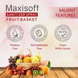 Maxisoft Set Of 4 Fruit Basket Hand Sanitizer Spray To Clear Bacteria Germs- 120ml Each image 4