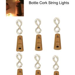 SPARK WORLD Yellow 6 Pieces Rice-Shaped String Light-picture-41