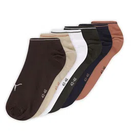 Puma Men Pack Of 6 Patterned Cotton Ankle-Length Socks image 3