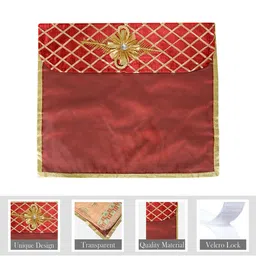 Kuber Industries Maroon 6 Pieces Embellished Multi Utility Organiser image 3