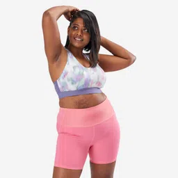 Women's Cardio Fitness High-Waisted Shaping Shorts - Pink-image-8