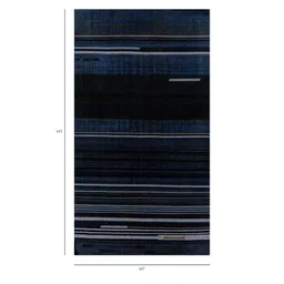 jaipur rugs Blue Geometrical Wool 6 ft X 9 ft Rectangle Flat Weaves image 2