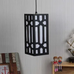 foziq Alpana Brown Wood Hanging Light image 2