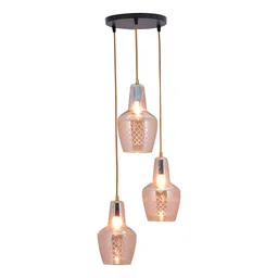 kapoor lampshades Jeny Copper Glass Cluster Hanging Light image 4