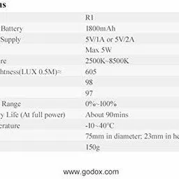 GODOX R1 605 lx Camera LED Light image 5