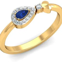 avsar AVR674YB 14kt Cubic Zirconia Yellow Gold ring image 4