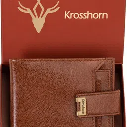 krosshorn Men Casual Brown Artificial Leather RFID Wallet - Regular Size-picture-20