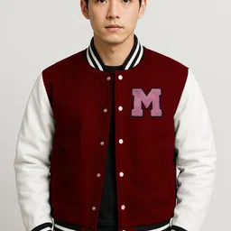 Men Colorblock Varsity Jacket-image-42