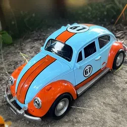 ukaxa 1:18 Diecast Model Beetle Toy Car Metal Vintage Car Light Sound Pullback-picture-11