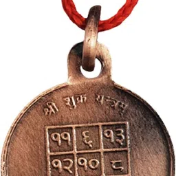 numeroastro Shri Shukra Yantra Locket|Pendant In Pure Copper (Oxidized Finish)(1 Pc) Copper Locket-picture-11