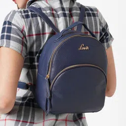 Lavie Girls Navy Blue Beetle Backpack-image-79