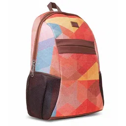 ZOUK Women Colourblocked Backpack image 5
