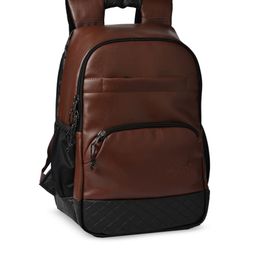 F Gear Unisex Brown & Black Colourblocked Backpack-picture-31