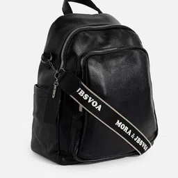 HAUTE SAUCE by Campus Sutra Women Textured Vegan Leather Backpack image 3