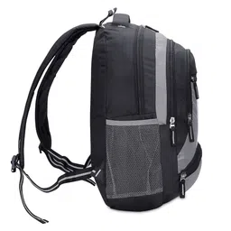 THE CLOWNFISH Colourblocked Adjustable Water-Resistance Backpack image 5