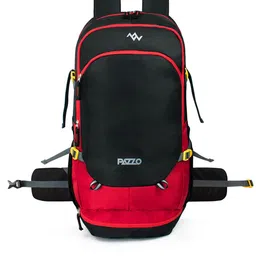 PAZZO Black & Red Colourblocked Backpack image 1