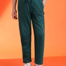 Lil Tomatoes Boys Typographic Printed Track Pants image 1