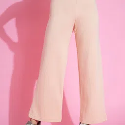 98 Degree North Women Straight Fit Mid-Rise Fleece Bootcut Trousers-image-77